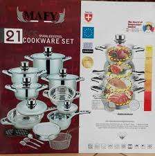Mafy 21-PIECE Stainless Steel Heat Induction Cookware
