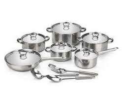 Chukbok 15-Piece Heavy Bottom Stainless Steel Cookware Set