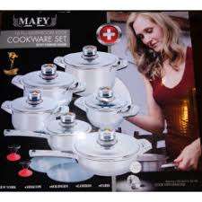 MAFY 16-Piece Seven-Layered Heavy Base Cookware