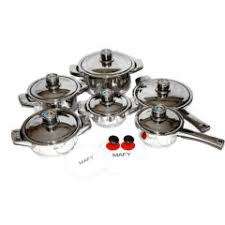 MAFY 16-Piece Seven-Layered Heavy Base Cookware