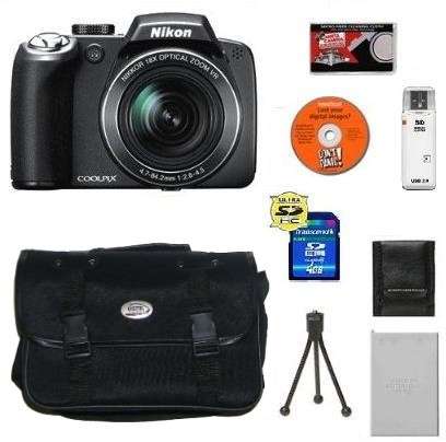 Nikon Coolpix P80, 4GB Card, Card Reader, Camera Bag - Free delivery