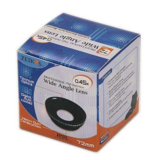 0.45x Wide Angle Adapter Lens (For 52mm, 58mm and 62mm thread)
