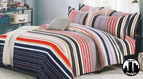 3 Piece Printed Microfiber Comforter Set | Queen