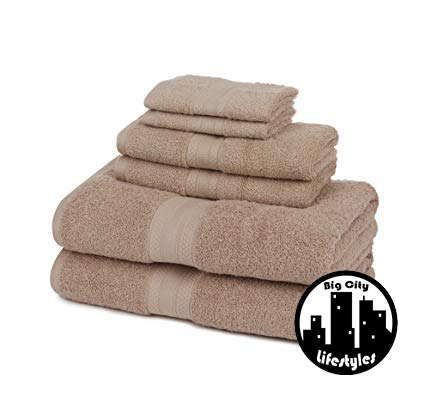 6 Piece Terry Bath Towels
