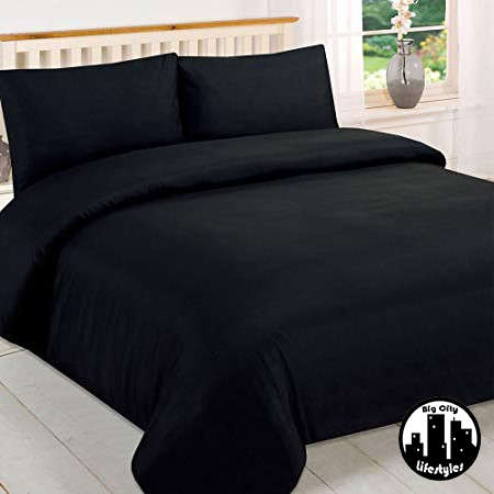 6 Piece Plain Microfiber Duvet Cover Sets | Queen