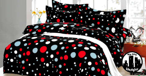 6 Piece Printed Microfiber Duvet Cover Sets | Double