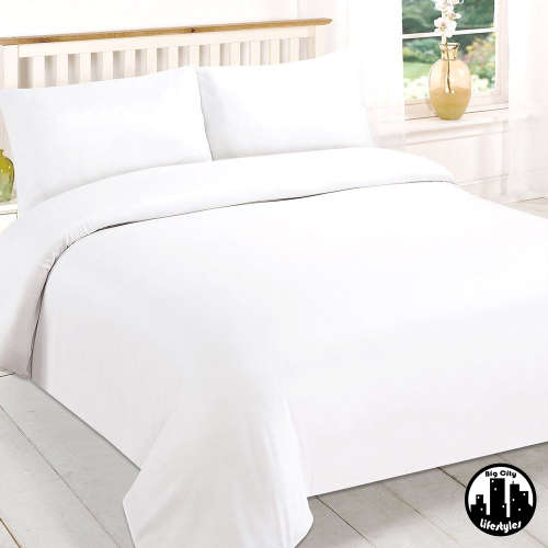 6 Piece Plain Microfiber Duvet Cover Sets | Double