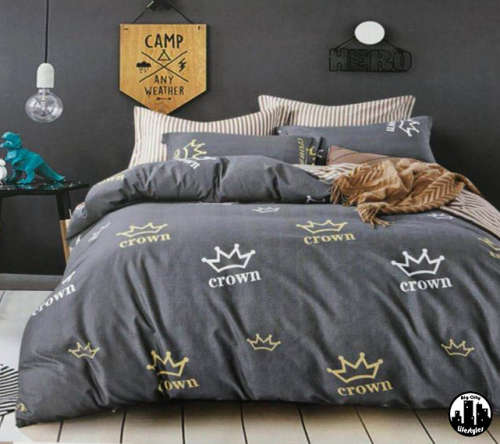 4 Piece Printed Cotton Duvet Cover Sets | Queen