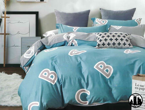4 Piece Printed Cotton Duvet Cover Sets | Queen