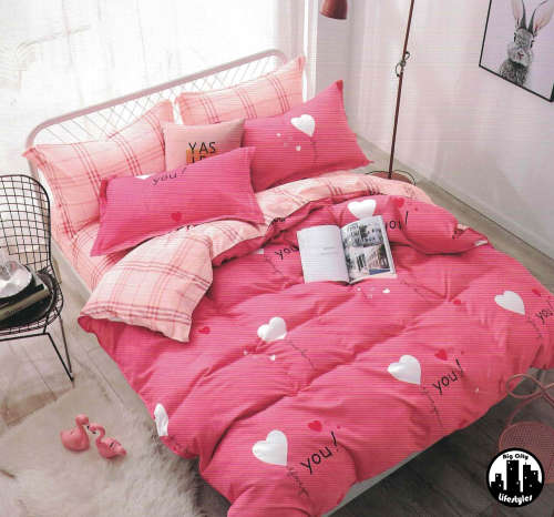 4 Piece Printed Cotton Duvet Cover Sets | Queen