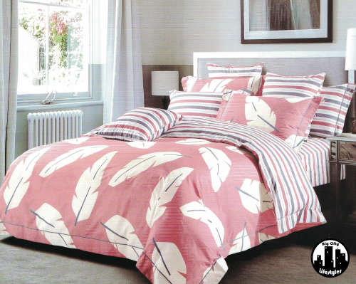 4 Piece Printed Cotton Duvet Cover Sets | Queen