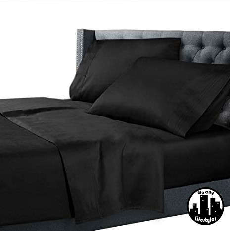 4 Piece Plain Cotton Combo Sheets | Queen