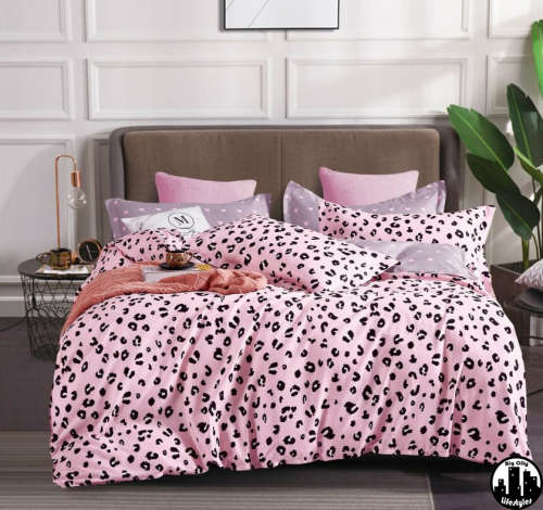 4 Piece Printed Cotton Duvet Cover Sets | Queen