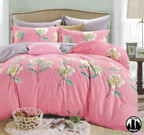 6 Piece Printed Cotton Duvet Cover Sets | King