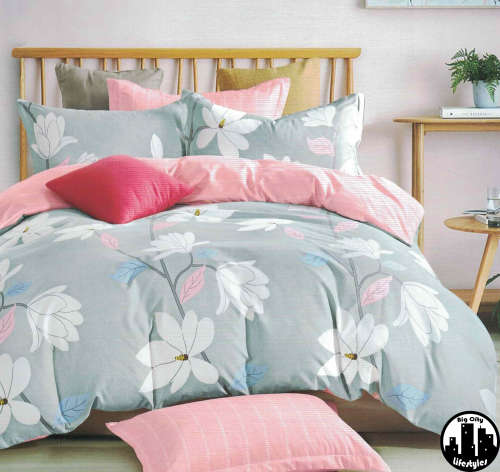 6 Piece Printed Cotton Duvet Cover Sets | King