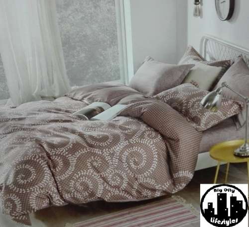 6 Piece Printed Cotton Duvet Cover Sets | King