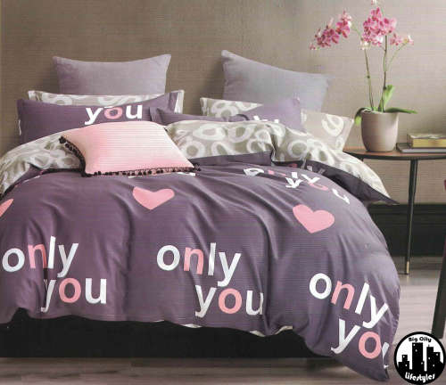 4 Piece Printed Cotton Duvet Cover Sets | Queen