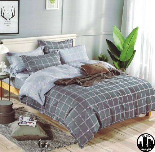 4 Piece Printed Cotton Duvet Cover Sets | Queen