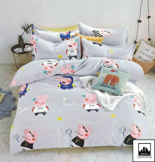 Various 3 Piece Kids Cotton Duvet Cover Sets | Three-Quarter