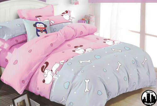 Various 3 Piece Kids Cotton Duvet Cover Sets | Three-Quarter