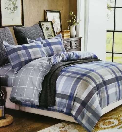 3 Piece Cotton Comforter Set | Three-Quarter