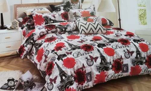 Various 6 Piece Printed Microfiber Duvet Cover Sets | Double & Queen