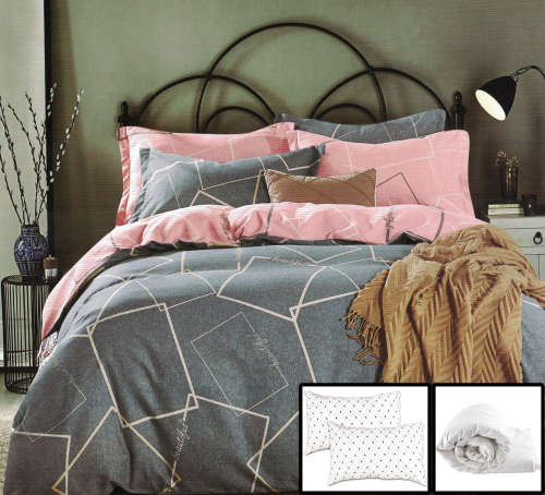 7 Piece Printed Cotton Duvet Cover Sets | Double