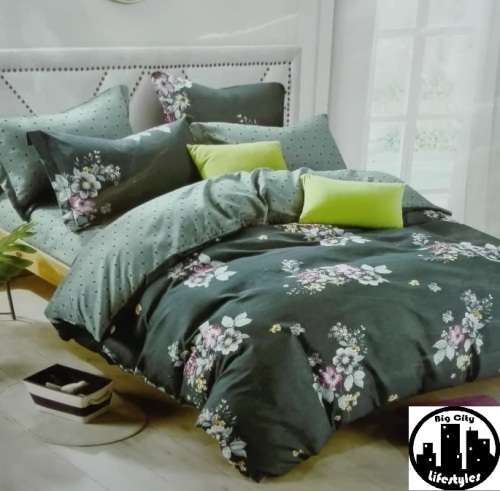 Various 6 Piece Reversible Cotton Duvet Cover Sets | King