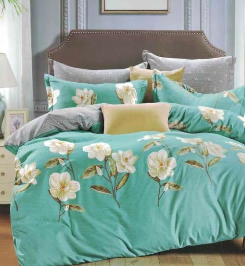 Various 6 Piece Reversible Cotton Duvet Cover Sets | King