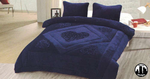Various 3 Piece Double Layer Blanket Sets | Queen