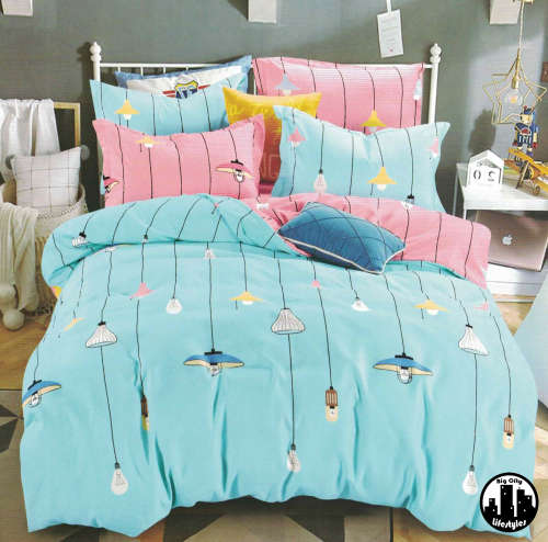 4 Piece Printed Cotton Comforter Sets | Queen