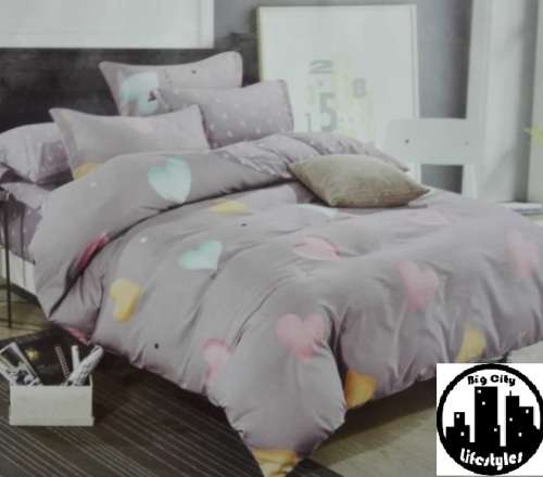 6 Piece Reversible Cotton Duvet Cover Sets | King