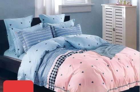 Various Designs | 3 Piece Cotton Duvet Cover Sets | Three-Quarter