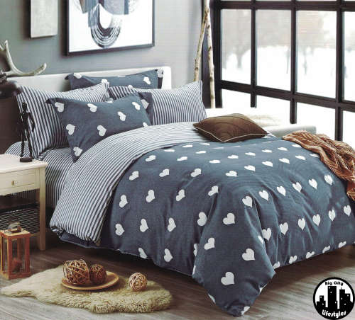 6 Piece Printed Cotton Duvet Cover Sets | King