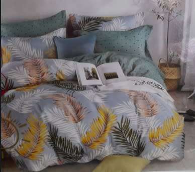 6 Piece Cotton Duvet Cover Set | Queen