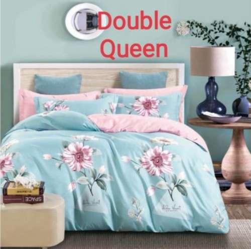 6 Piece Printed Cotton Duvet Cover Sets | Double