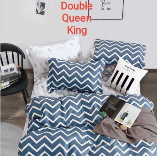 6 Piece Printed Cotton Duvet Cover Sets | Queen