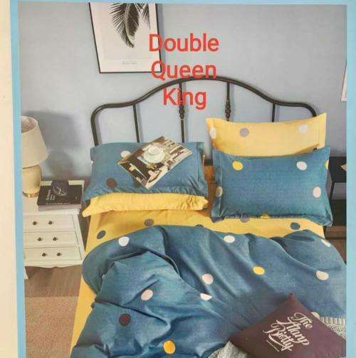 6 Piece Printed Cotton Duvet Cover Sets | Double