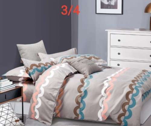 Various 3 Piece Cotton Duvet Cover Sets | Three-Quarter