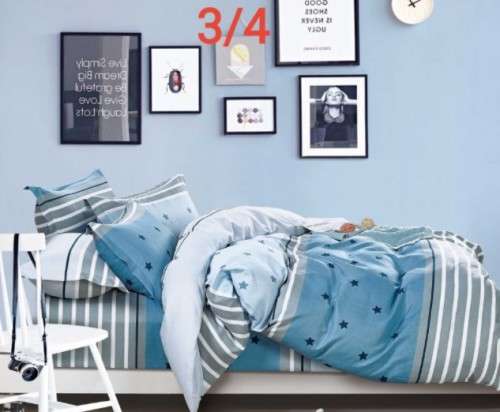 Various 3 Piece Cotton Duvet Cover Sets | Three-Quarter