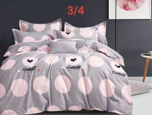 Various 3 Piece Cotton Duvet Cover Sets | Three-Quarter