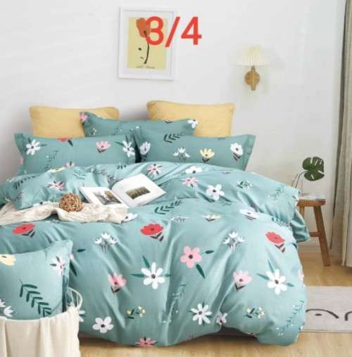 Various 3 Piece Cotton Duvet Cover Sets | Three-Quarter