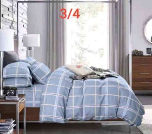 Various 3 Piece Cotton Duvet Cover Sets | Three-Quarter