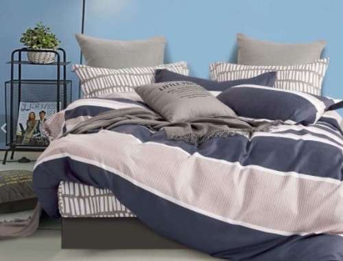 6 Piece Printed Cotton Duvet Cover Sets | King