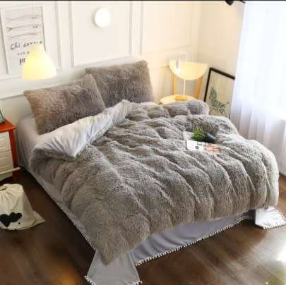 3 Piece Fleece Comforter Set | Queen