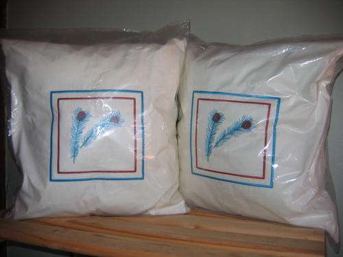 TWO LOVELY EMBROIDED CUSHIONS