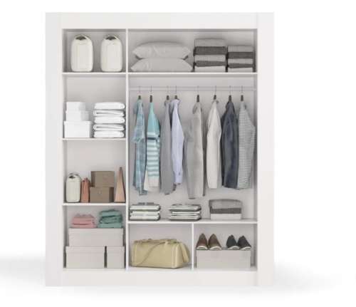 White 3 Door Sliding Wardrobe