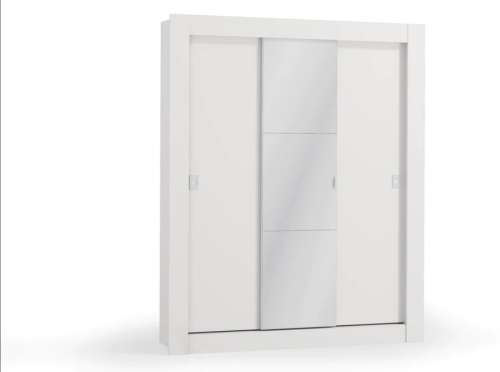 White 3 Door Sliding Wardrobe