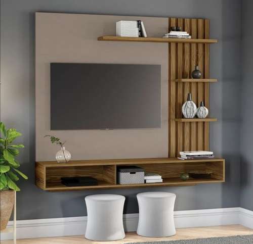 Floating Geometric Tv Stand