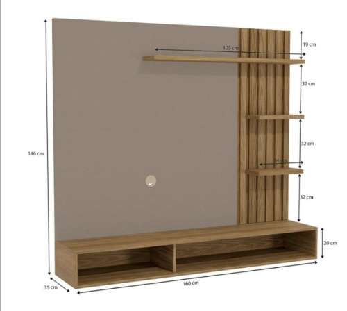 Floating Geometric Tv Stand